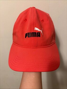 Puma Coral Red Logo Cap